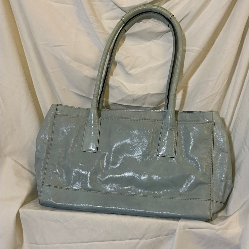 Coach Light Blue Patient Leather Shoulder Bag - Picture 3 of 4